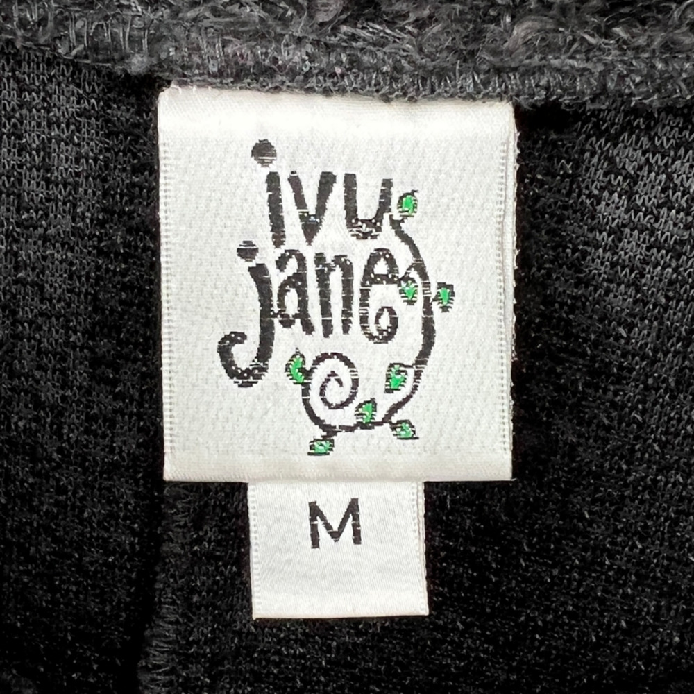 Ivy Jane Sweater Women M Gray Mock Neck Crop Flock Boucle Textured Pullover - Picture 9 of 11